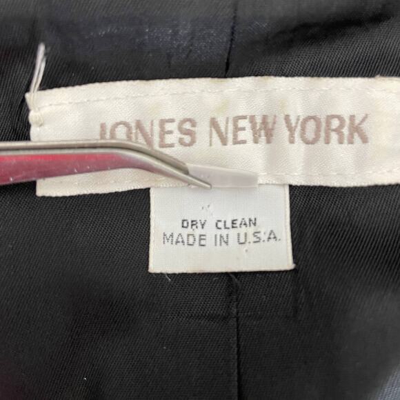Vintage JONES NEW YORK Black Blazer Size 8 - Picture 8 of 8